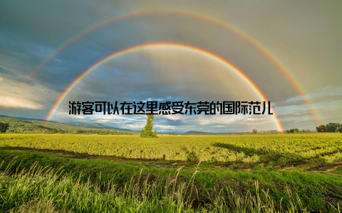 游客可以在这里感受东莞的国际范儿