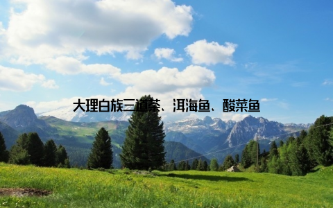 大理白族三道茶、洱海鱼、酸菜鱼